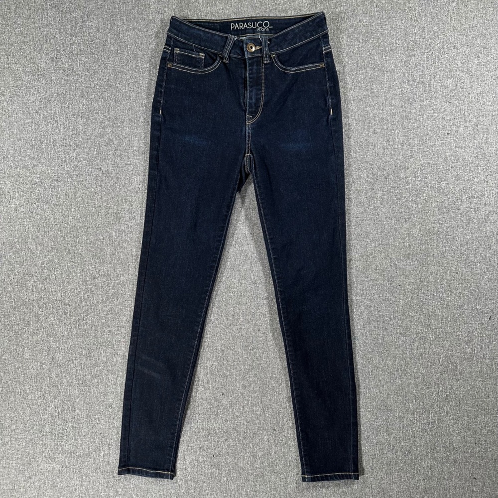 Parasuco Jeans Womens Size 4 Skinny Dark Indigo Blue High Rise Stretch Denim👖